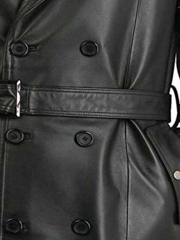 Mens Leather Long Coat