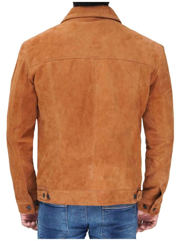 Logan Suede Leather Trucker Jacket