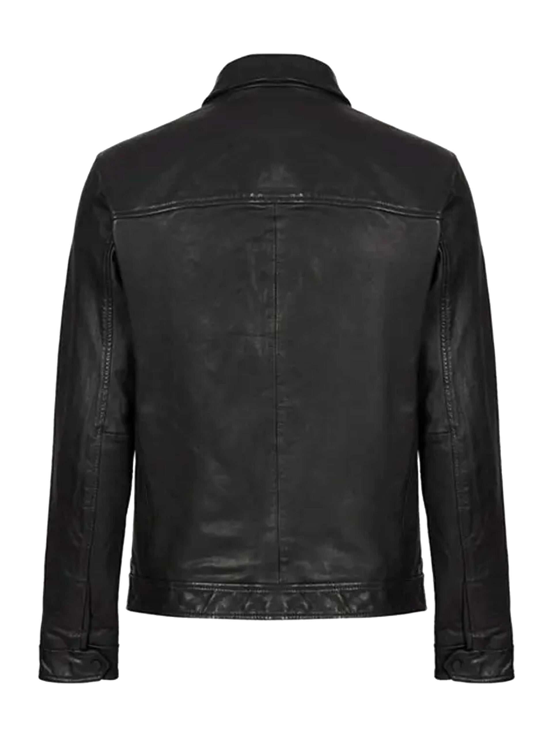 Benjamin Hollingsworth Virgin River S04 Black Leather Jacket