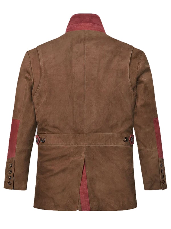 Brown Suede Leather Blazer