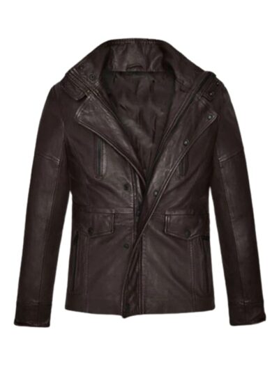 John Travolta From Paris With Love Charlie Wax Leather Jacket