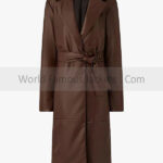 Vintage Leather Long Coat