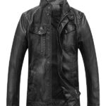 Men's Black Leather Vintage Jacket