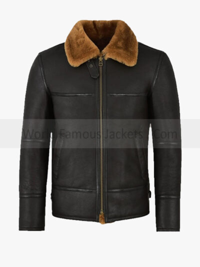 Men's Traditional Shearling Leather Jacket