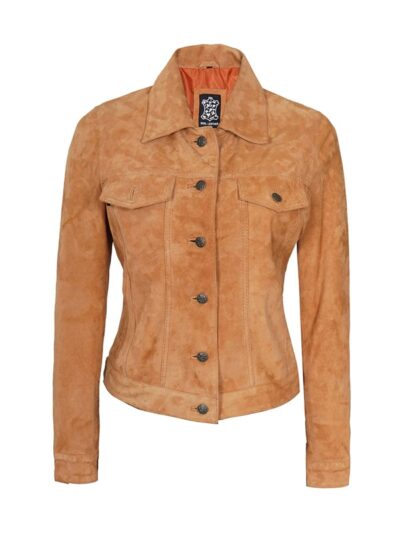 Women's Light Brown Leather Jacket