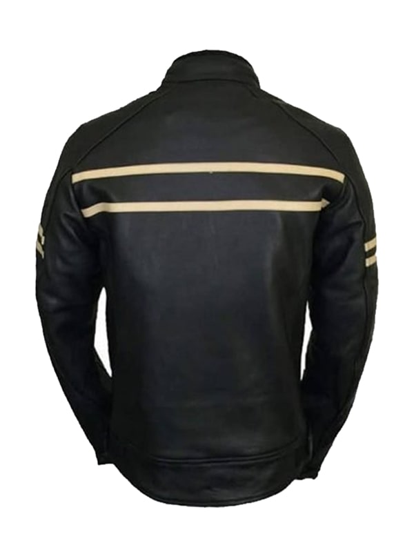 Genuine Leather Black Biker Jacket