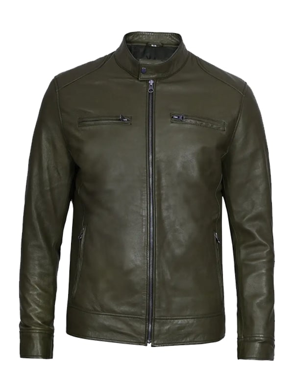 Men's Green Leather Jacket