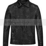 Sam Worthington Black Leather Jacket