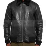 NN07 Rowan Black Leather Jacket