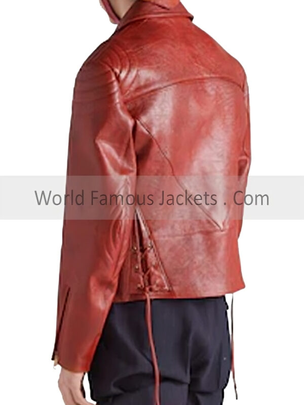 Red Biker Leather Jackets