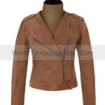 Women's Genuine Suede Leather Jacket