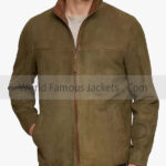 Men's Slim-fit Goatskin Suede Leather Jacket