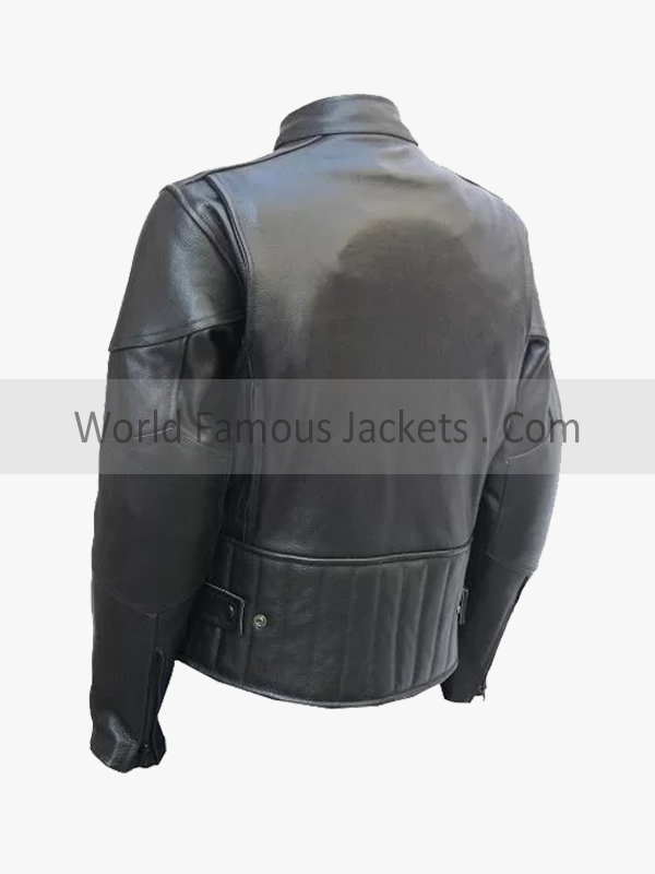 Men's leather riding jacket
