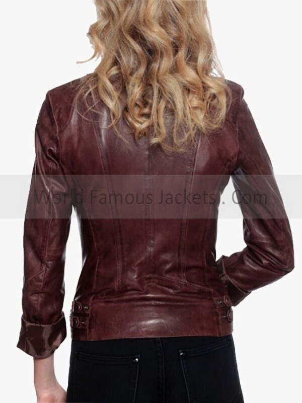 Fashion Designer Chocolate Brown Leather Jacket