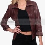 Women's Fashion Designer Chocolate Brown Leather Jacket