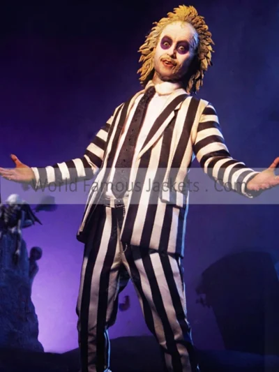 Michael Keaton Beetlejuice Costume Suit