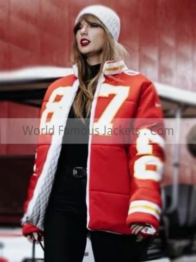 Taylor Swift Kelce 87 Puffer Jacket